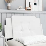 vidaXL Headboard Cushion "Zadar" White 90 cm Faux Leather