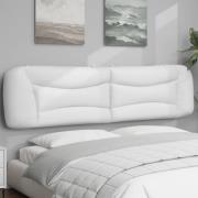 vidaXL Headboard Cushion "Hvar" White 200 cm Faux Leather