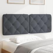 vidaXL Headboard Cushion Dark Grey 120 cm Velvet