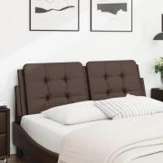 vidaXL Headboard Cushion "Zadar" Brown 120 cm Faux Leather