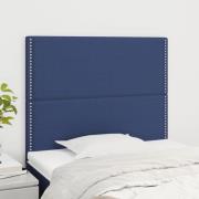 vidaXL Sänggavel blå 90x5x118/128 cm tyg