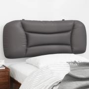 vidaXL Headboard Cushion "Hvar" Grey 100 cm Faux Leather