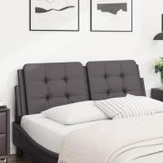 vidaXL Headboard Cushion "Zadar" Grey 140 cm Faux Leather