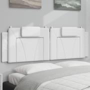 vidaXL Headboard Cushion "Viana" White 160 cm Faux Leather