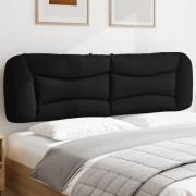 vidaXL Headboard Cushion "Hvar" Black 180 cm Fabric