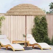 vidaXL Badparasol Brun Ø 206 x 209.5 cm Stål
