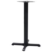 vidaXL Bistro bordsben svart 56x56x72 cm gjutjärn