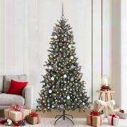 vidaXL Konstgjord julgran med 300 LED-lampor Grön 114 x 114 x 210 cm