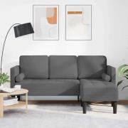 vidaXL Soffset Mörkgrå 173 x 131 x 67 cm tyg