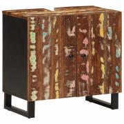 vidaXL Badrumsskåp 62x33x58 cm massivt återvunnet och konstruerat trä