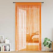 vidaXL Stränggardiner 2 st orange 140x250 cm