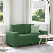 vidaXL Loveseat soffa mörkgrön 120 cm manchestertyg