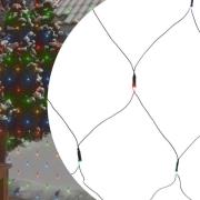 vidaXL Ljusnät flerfärgad 3x2 m 204 LED inne/ute