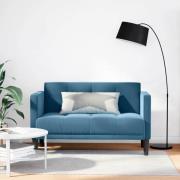 vidaXL Loveseat soffa blå 111 cm sammet