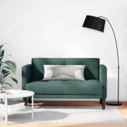 vidaXL Loveseat soffa mörkgrön 111 cm tyg