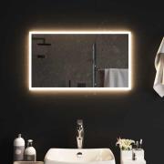vidaXL Badrumsspegel LED 70x40 cm