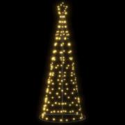 vidaXL LED julgran 200 LEDs varmvit 182 cm