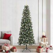 vidaXL Konstgjord julgran Grön 96 x 96 x 240 cm PVC och Plast och Stål