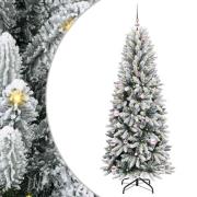 vidaXL Konstgjord julgran Vit 63 x 63 x 150 cm PVC, Plast, Stål och PE