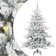 vidaXL Plast Hingad Julgran med 150 LED-lampor med stativ 150 cm PVC