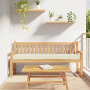 vidaXL Pallkudde Kräm 180 x 40 x 8 cm Oxford tyg