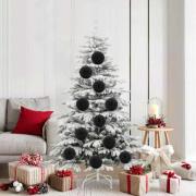 vidaXL Julprydnad Set 9 pcs Svart