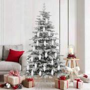 vidaXL Julgran Kottboll 40 pcs Silver