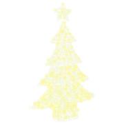 vidaXL Julgran med 100 LED-lampor Varmvit 120 cm Akryl