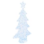vidaXL Julgran med 160 LED-lampor Kallvit 150 cm Akryl