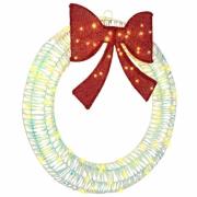 vidaXL Krans med 80 LED-lampor Varmvit 90 cm PET