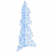 vidaXL Julgran med 100 LED-lampor Blå 120 cm Akryl