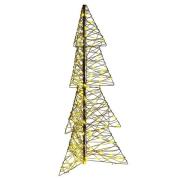 vidaXL Julgran med 160 LED-lampor Varmvit 150 cm Rotting