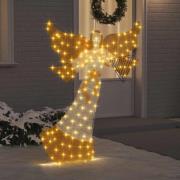 vidaXL Belyst Vinkel Varmvit 116 x 29 x 158.5 cm Polyester