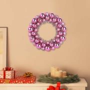 vidaXL Julkulor kransar 2 pcs Rosa 33 x 33 x 7 cm Polystyren
