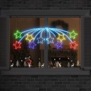 vidaXL Julstjärna med 432 LED-lampor Flerfärgsdesign 180 x 57 cm PVC