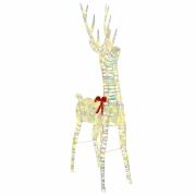 vidaXL 3D ren Varmvit 128 cm PET