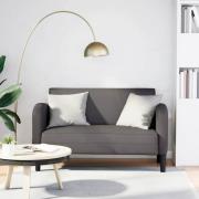 vidaXL Loveseat soffa grå 110 cm konstläder