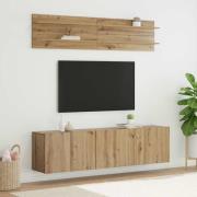 vidaXL TV Enheter Väggmonterad 6 pcs artisan ek Konstruerat trä