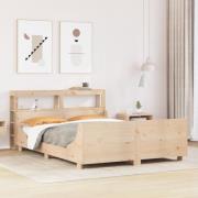 vidaXL Sängram utan madrass 140x190 cm massiv furu