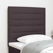 vidaXL Huvudgavel Mörkbrun 100 cm tyg