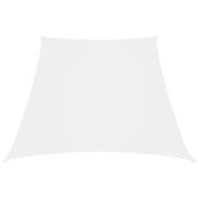 vidaXL Solsegel oxfordtyg trapets 3/5x4 m vit