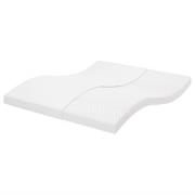 vidaXL Skummadrass vit 180x220 cm 7-zoner hårdhet 20 ILD