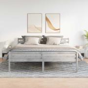 vidaXL Sängbord 2 st med låda betonggrå 39x28x41 cm