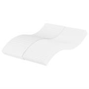 vidaXL Skummadrass vit 140x210 cm hårdhet H2 H3