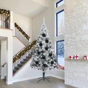 vidaXL Julprydnad Set 4 pcs Svart