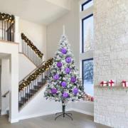 vidaXL Julprydnad Set 4 pcs Lila