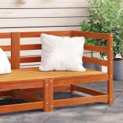 vidaXL Trädgårdssoffa hörn vaxbrun 70x70x67 cm massiv furu