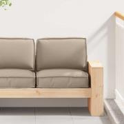 vidaXL Pallkuddset 2 pcs Taupe 60 x 60 x 12 cm Oxford tyg