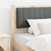 vidaXL Klädd sänggavel med huvudgavel Brun 100 cm Massiv furu