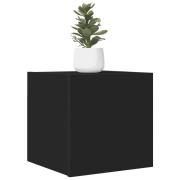 vidaXL Väggmonterade tv-skåp 2 st svart 30,5x30x30 cm